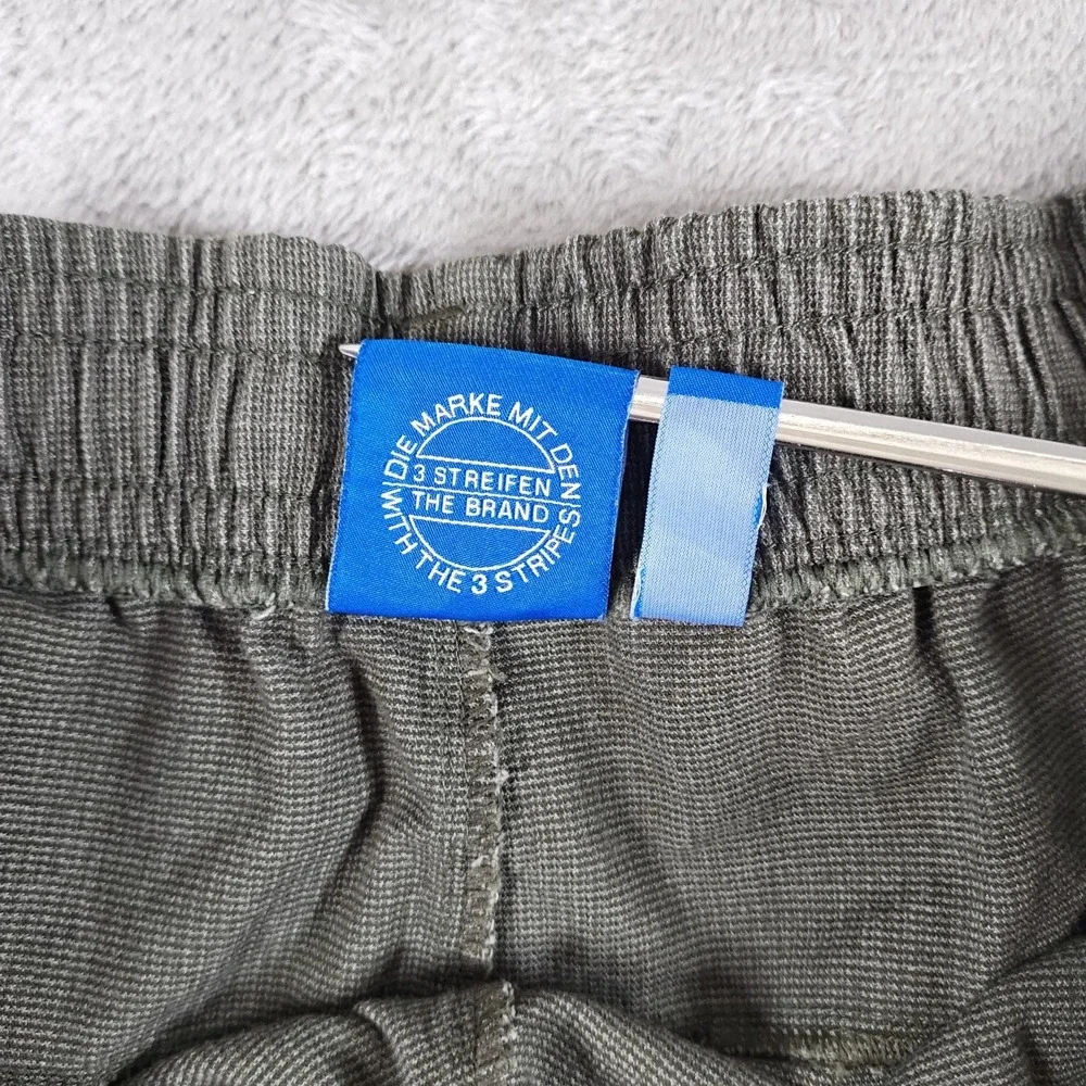 Adidas Jogger Pants Mens XXL Tapered Elastic Waist Ankle Zip Y2K Skater Woven